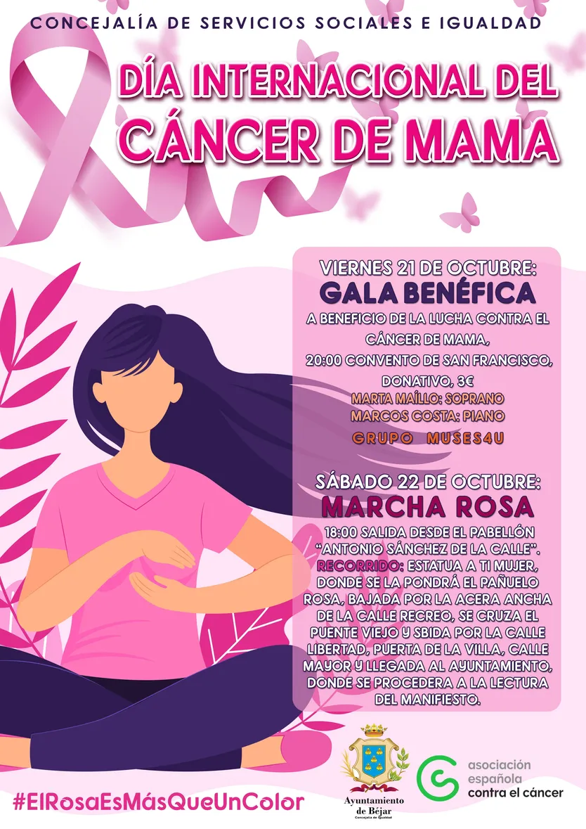 cartel actos cáncer de mama 2022