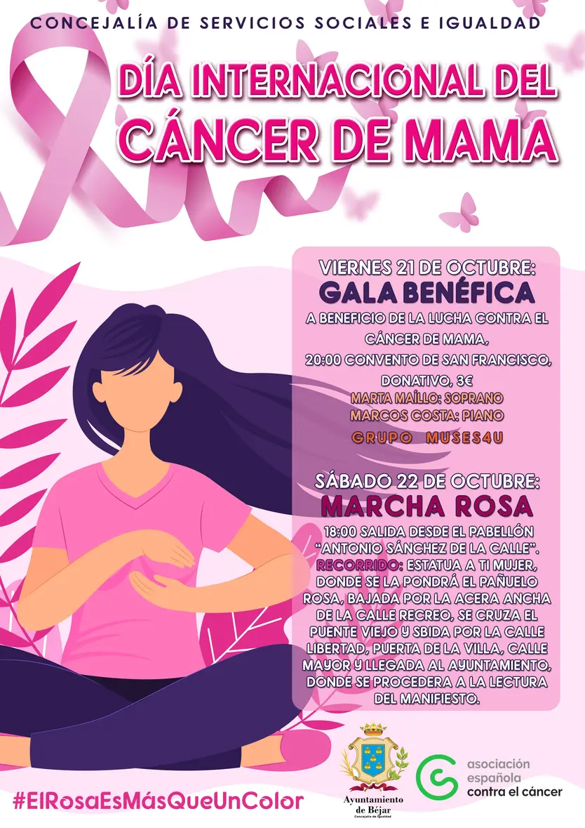 cartel actos cáncer de mama 2022