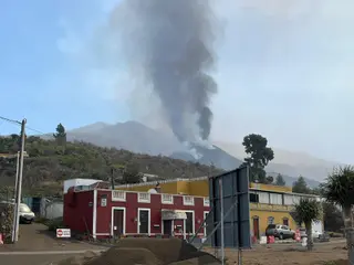 Situación actual de el volcán Cumbre Vieja en La Palma. Foto de Salamanca24horas