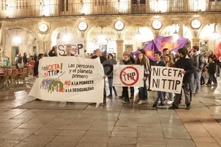Concentración contra el tratado de libre comercio
