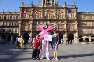 María Teresa, celebrando las actividades por el Día Mundial del Síndrome de Turner