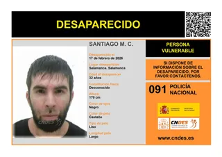 Cartel de búsqueda de Santiago M.C