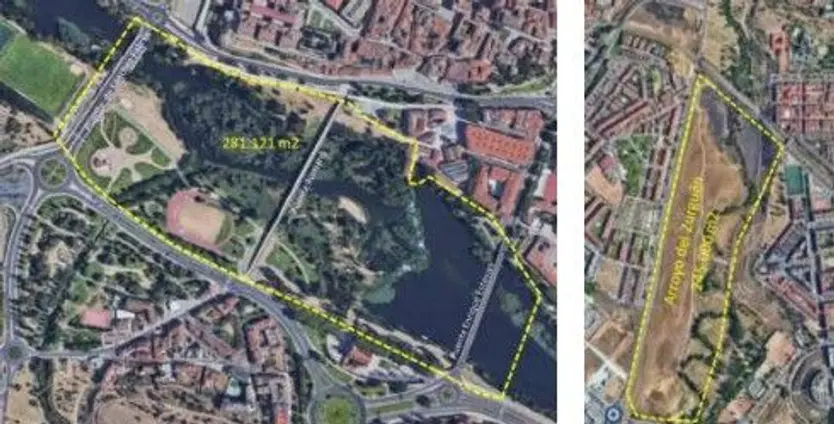 Zona de actuación en el río Tormes