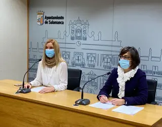 Foto. R.P Erica y María Jesús. Mociones