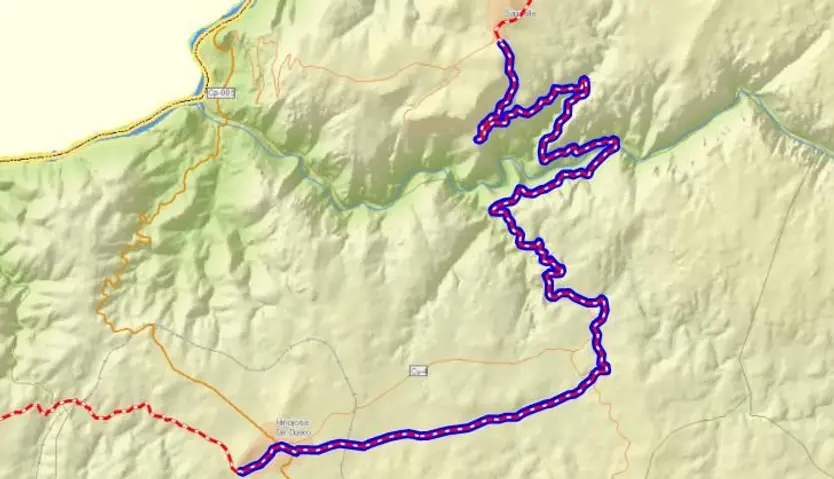Recorrido Saucelle-Hinojosa de Duero