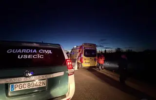 USECIC y una ambulancia en el lugar donde se ha encontrado a la mujer de 83 años