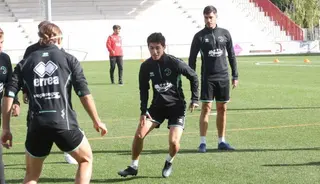 Pitu Doncel, durante un entrenamiento en el Reina Sofía / FOTO SALAMANCA24HORAS.COM