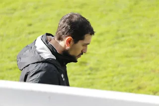 Dani Romo, en el derbi de filiales entre Salamanca CF UDS y Unionistas | FOTO SALAMANCA24HORAS.COM