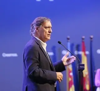 El alcalde de Salamanca, Carlos García Carbayo, en su participación en la Convención Nacional del Partido Popular