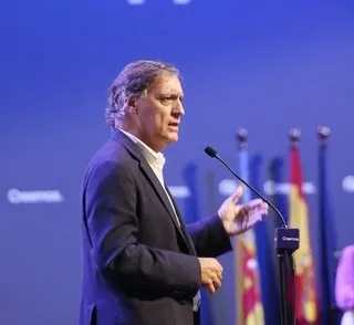 El alcalde de Salamanca, Carlos García Carbayo, en su participación en la Convención Nacional del Partido Popular