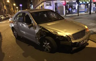 Accidente de tráfico en la Cuesta del Carmen