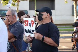 Concentración de protesta olores Villamayor