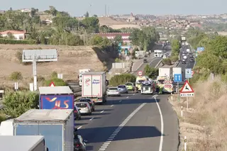 Accidente en la A-62 a la altura de Geria - Miriam Chacón (Agencia ICAL)