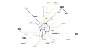Plano propuesta de Ciudadanos para la unificación bus urbano y metropolitano