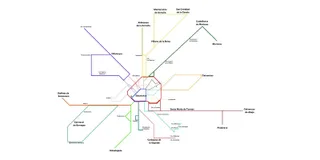 Plano propuesta de Ciudadanos para la unificación bus urbano y metropolitano