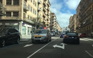 Accidente en la Gran Vía