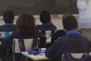 Niños en clase. Foto EP