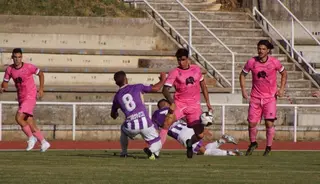Óscar Sanz, ante el Valladolid | FOTO SALAMANCA24HORAS
