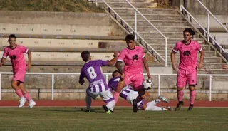 Óscar Sanz, ante el Valladolid | FOTO SALAMANCA24HORAS