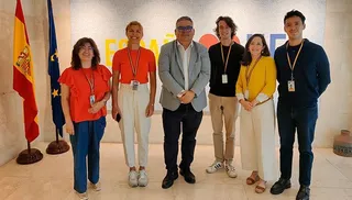 La Universidad de Salamanca y la Oficina de la Delegación Permanente de la Junta han mantenido en Bruselas una sesión de trabajo