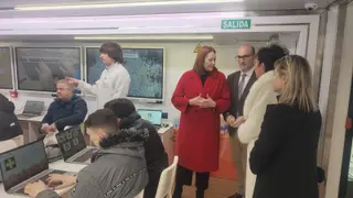 Visita de la directora al camión de Proteccyl