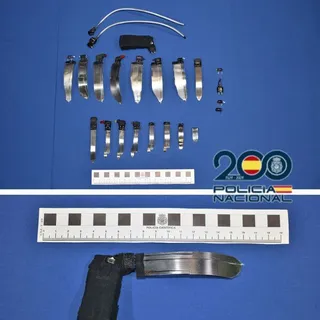 Material incautado por la Policía Nacional