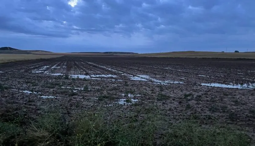 Tierras anegadas a causa de las tormentas (1)