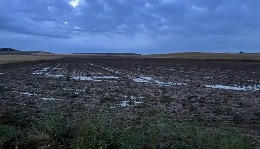Tierras anegadas a causa de las tormentas (1)