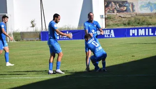 Lolo, durante el Villaralbo - Atlético Bembibre