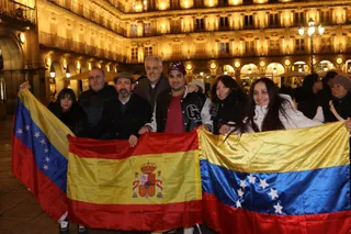 Concentración de venezolanos en Salamanca en la Plaza Mayor | Mateo G.J.