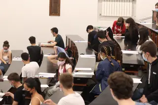 Imagen de la EBAU en Salamanca en la convocatoria ordinaria de junio de 2021