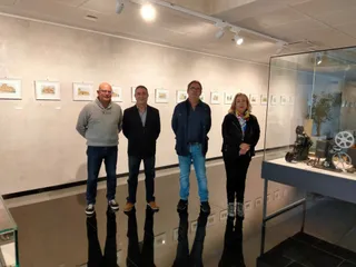 Inauguración exposición acuarelas y séptimo arte