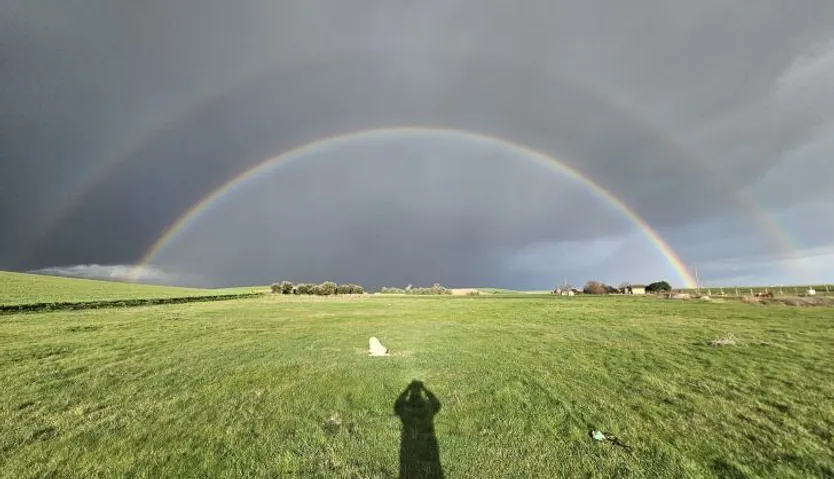 Arcoiris doble en Salamanca