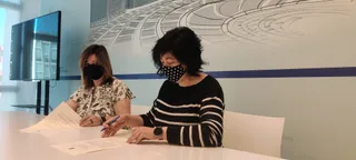 Momento de la firma del convenio