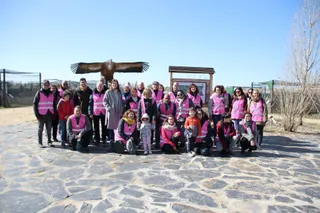 Almudena Parres junto a "VoluntaS" en una jornada formativa