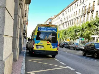 Ambulancia en Gran Vía