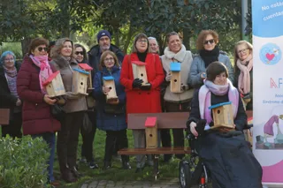 Acto de colocación de cajas nido organizado por las asociaciones Afibrosal y Peña Gaviota | Mateo G.J.
