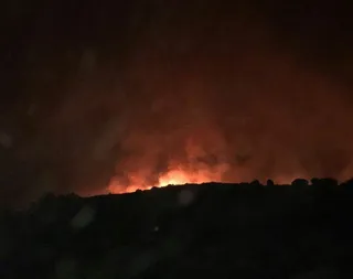 Incendio forestal en la zona de Santibáñez de Béjar