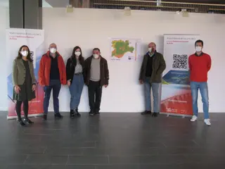 De izquierda a derecha: Irene Gozalo Sanz, Ignacio Martín Nieto, Cristina Saéz Blázquez, Arturo Farfán Martín, Luis Santiago Sánchez Pérez y Pedro Carrasco García