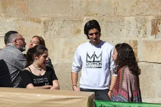 Concentración por los refugiados en Salamanca