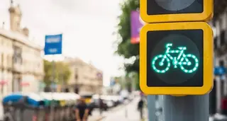 Semáforo de bicicleta. Foto EP