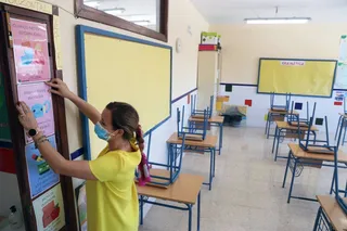 El aula de un colegio. | EP