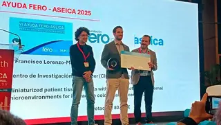 Francisco Lorenzo-Martín recibe la VI Ayuda FERO-ASEICA para Talento Joven en Cáncer | Comunicación Universidad de Salamanca