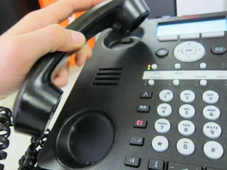 Una imagen de un teléfono fijo | Foto: EP