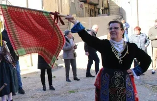Nieves Gutiérrez, alcaldesa de las Águedas 2024 en Miranda del Castañar