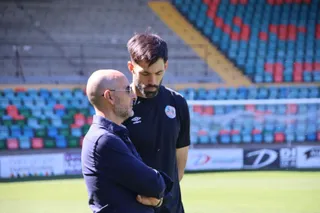 Primer entrenamiento de Jorge Garcia y su cuerpo técnico