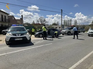 Simulacro de persecución transfronteriza entre agentes de la Guardia Civil de Salamanca y de la Guarda Nacional Republicana de Portugal