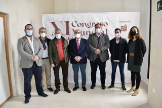 El alcalde de Guijuelo, Roberto Martín, en la jornada sobre el jamón