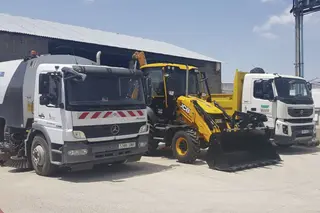 La nueva retroexcavadora adquirida por la Mancomunidad de municipios de la zona de Cantalapiedra Las Villas