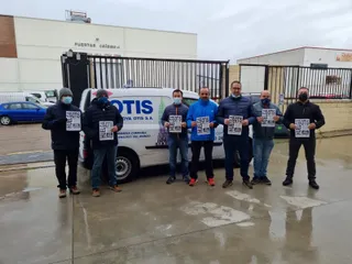 Trabajadores de Otis Zardoya en Salamanca